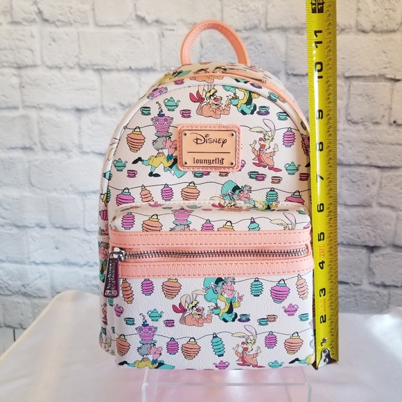 Loungefly Mad Hatter Tea Party Alice in Wonderland Mini Backpack Bag New - Picture 16 of 16